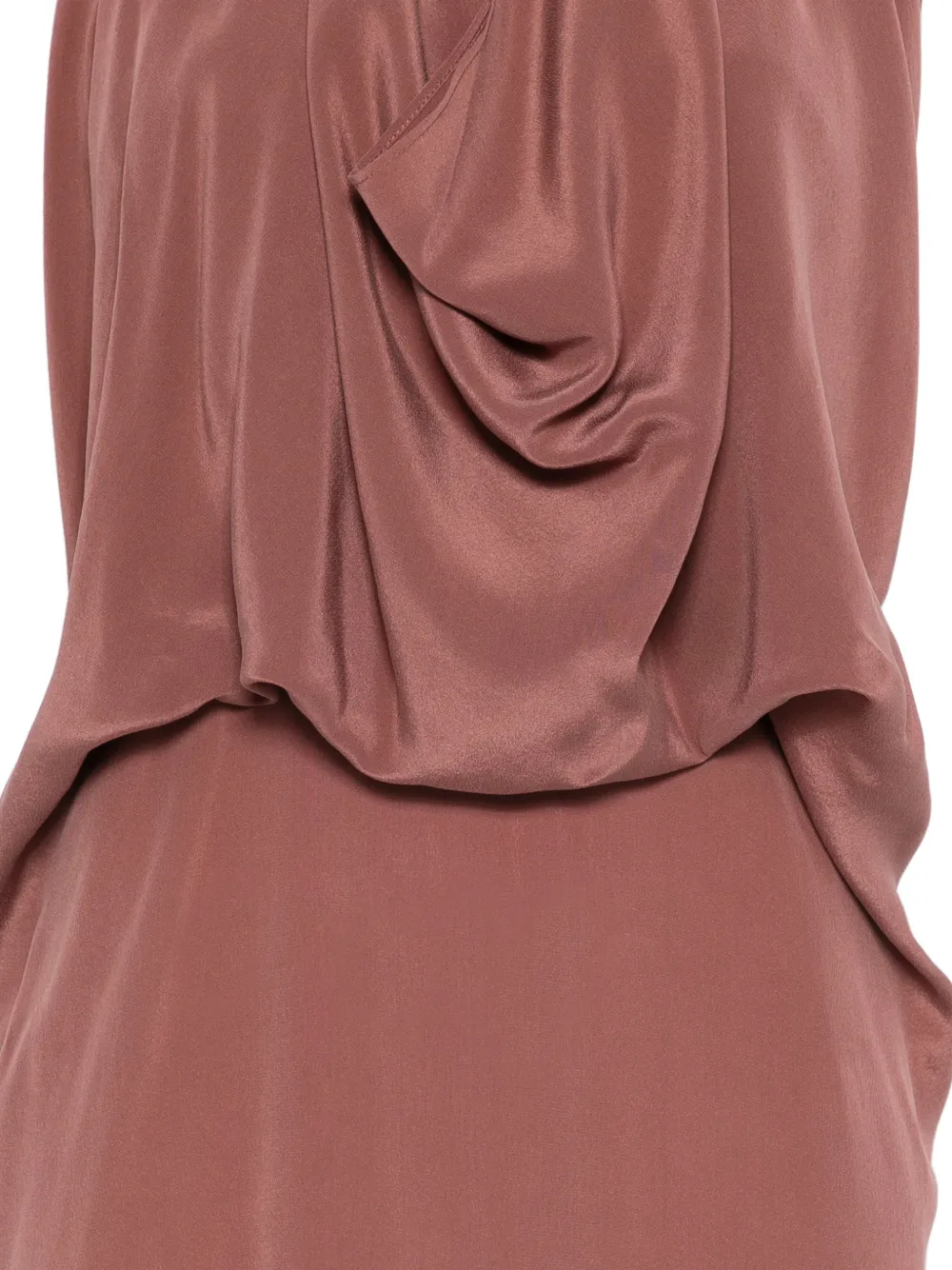  Alysi Draped Halterneck Dress - Pink 