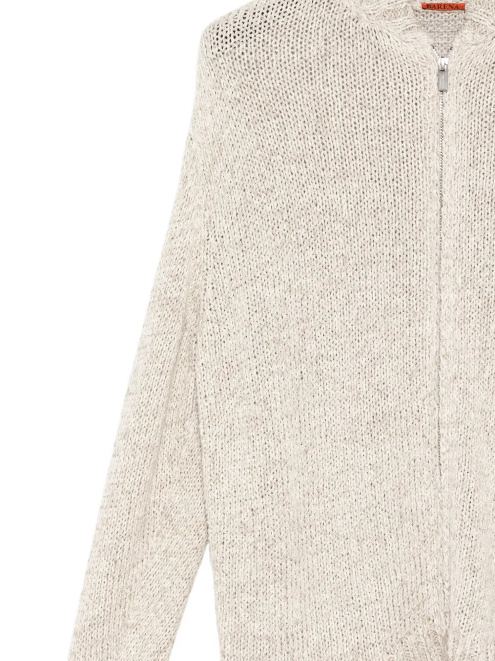  Barena Zip Knitted Cardigan - Neutrals 