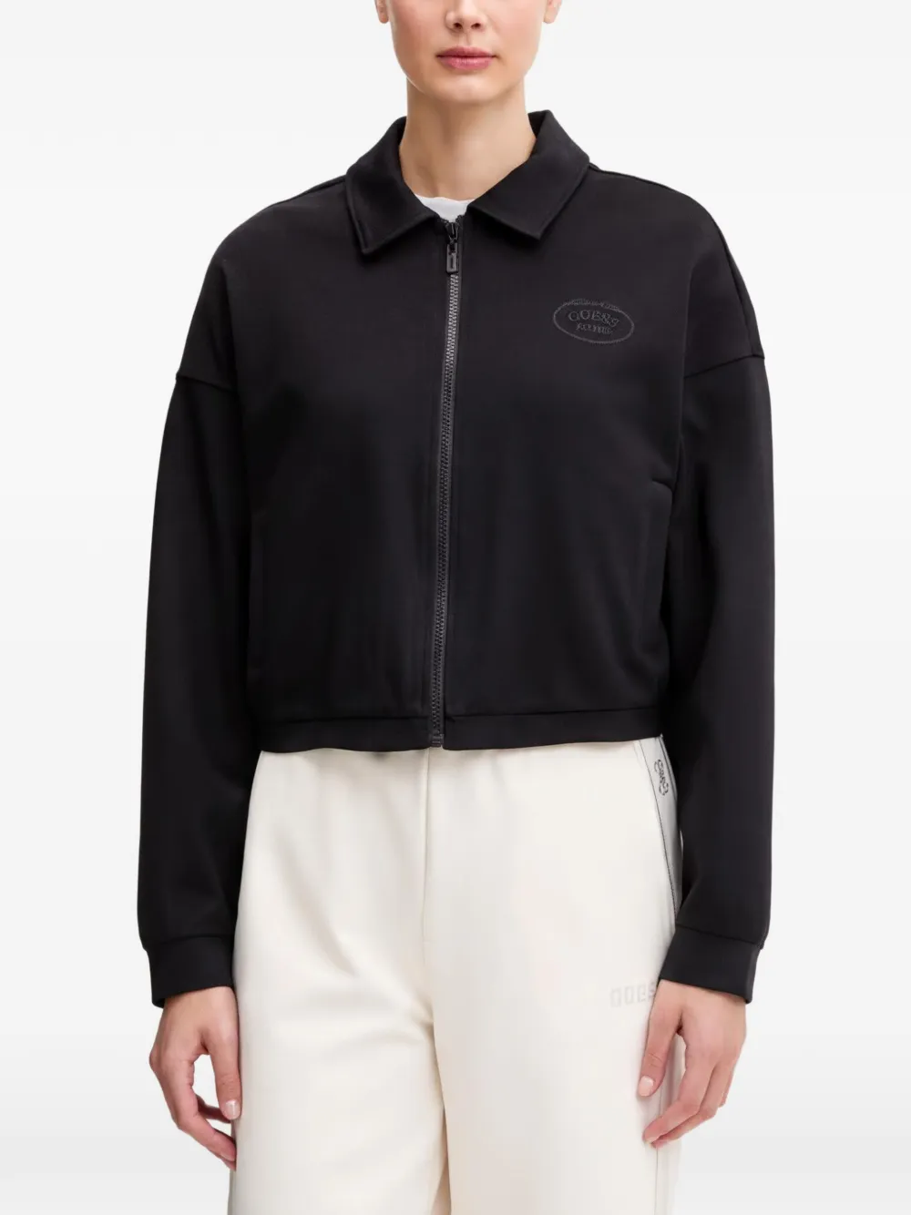 GUESS USA zip-up bomber jacket - Black
