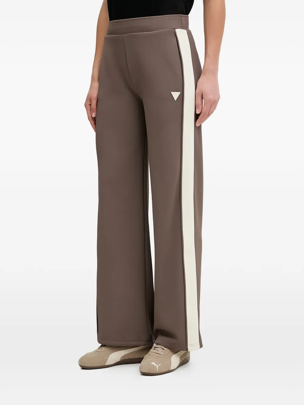GUESS USA side stripe trousers - Marrone
