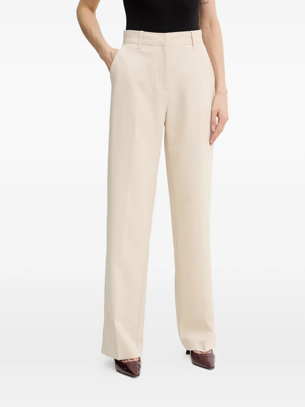 GUESS USA pressed-crease tailored trousers - Toni neutri