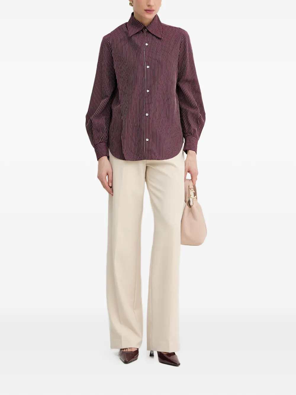 GUESS USA Geplooide pantalon Beige