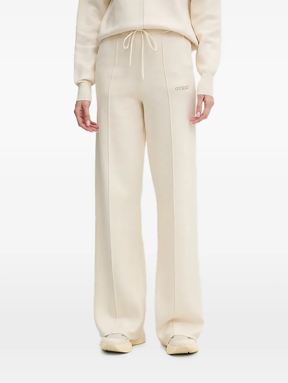 GUESS USA drawstring wide leg trousers - Toni neutri