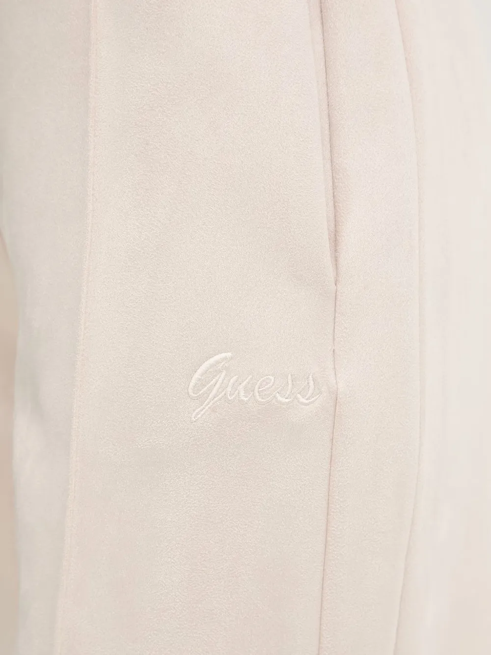 GUESS USA Straight broek met borduurwerk Beige