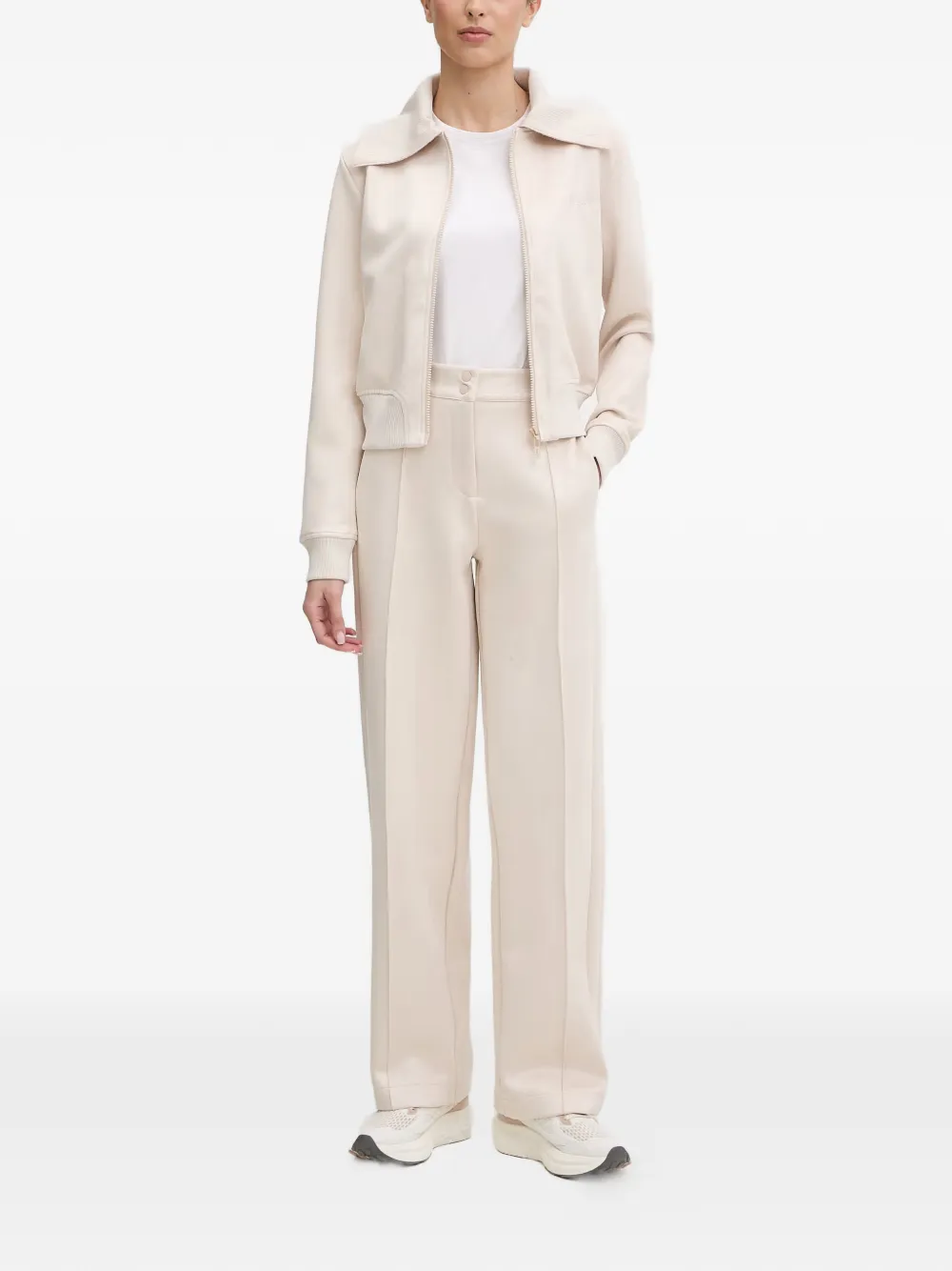 GUESS USA Straight broek met borduurwerk Beige