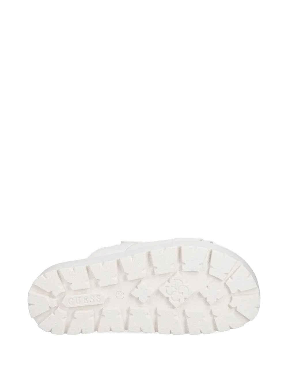 GUESS USA logo-plaque touch-strap slides Wit