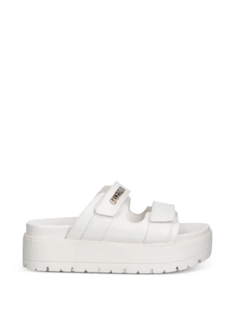 GUESS USA logo-plaque touch-strap slides