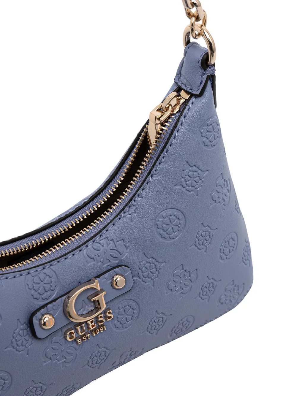 GUESS USA Dita schoudertas met logo-reliëf Blauw