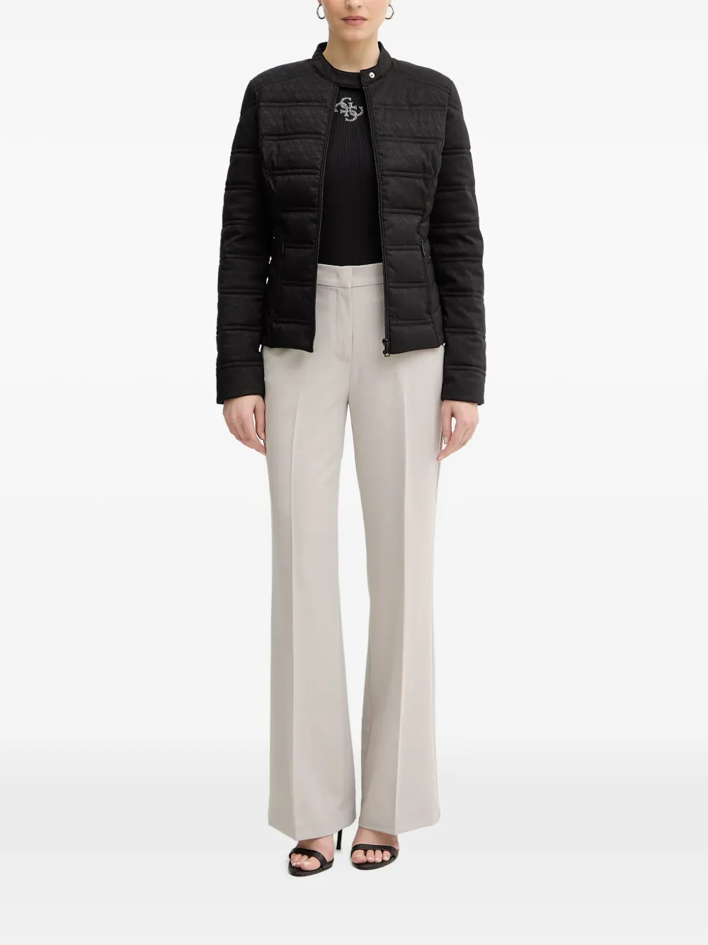 GUESS USA Vona gewatteerd jack Zwart