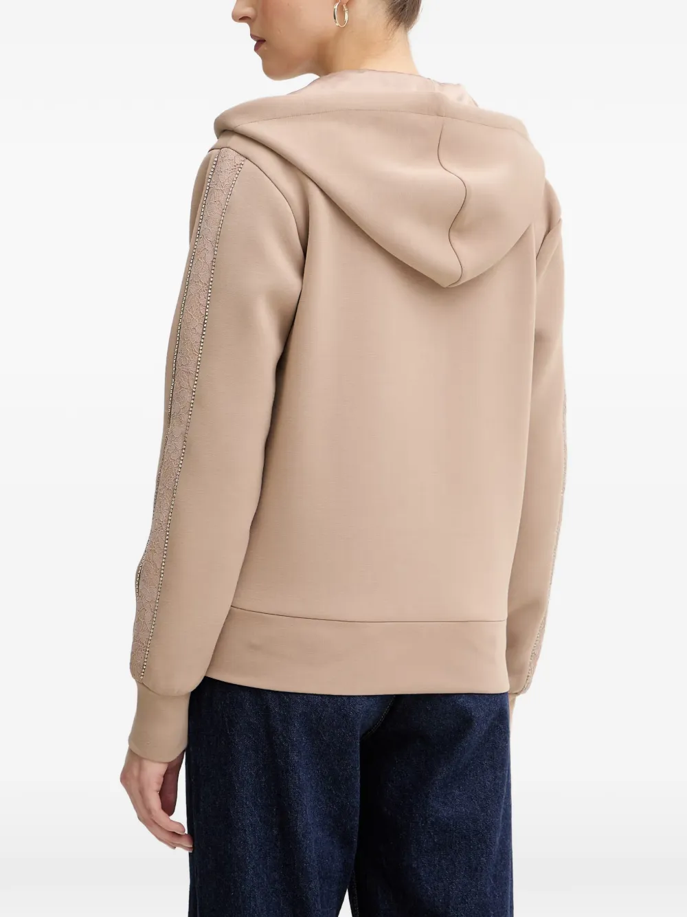 GUESS USA Hoodie met rits Beige