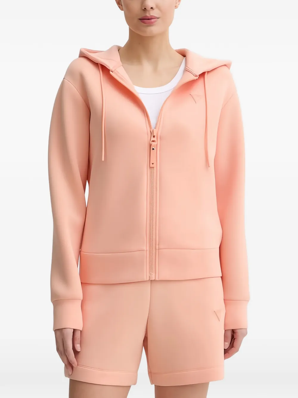 Guess Usa Allie Zip-up Hoodie In Pink