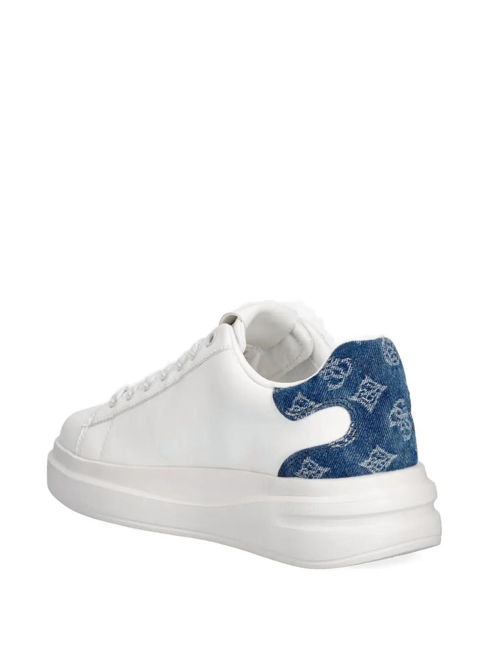 GUESS USA 4G-monogram panelled sneakers Wit