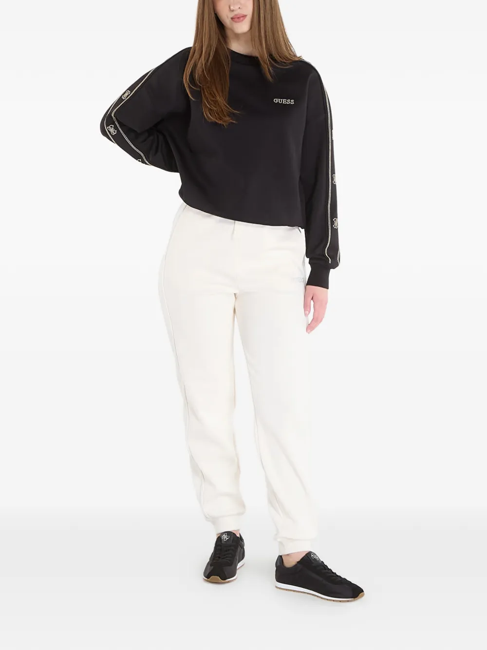 GUESS USA Sweater met logo Zwart