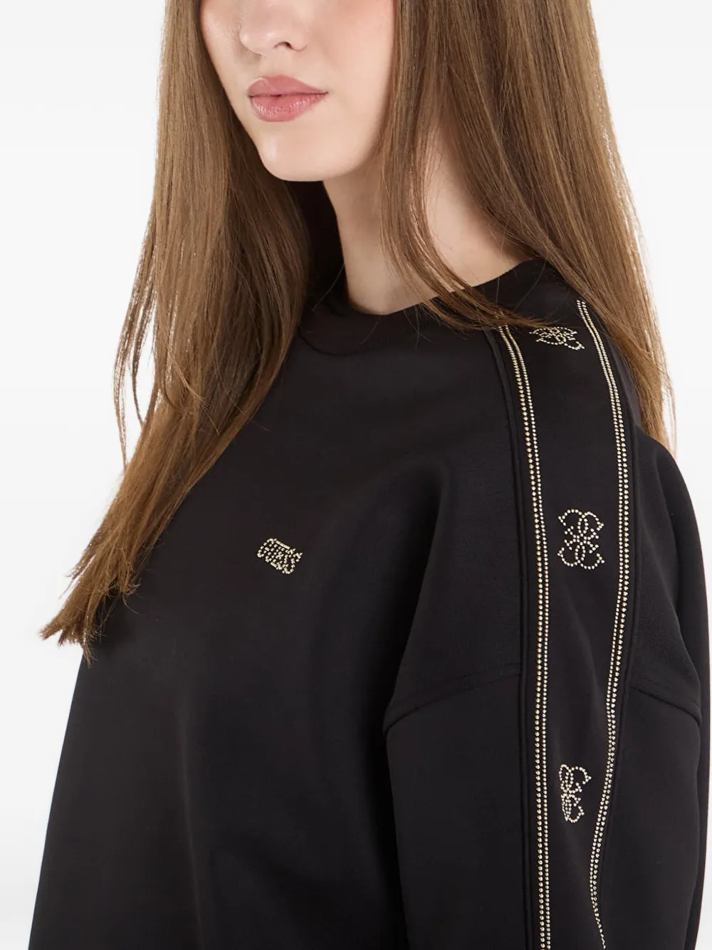 GUESS USA Sweater met logo Zwart