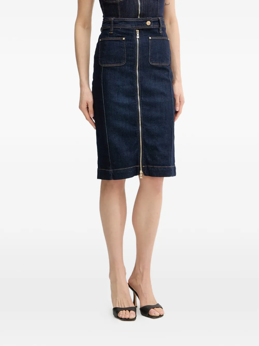 GUESS USA zip pocket skirt - Blu