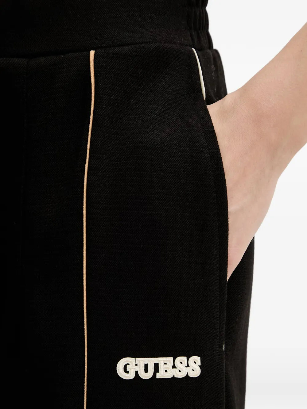 GUESS USA Trainingsbroek met zijstreep Zwart