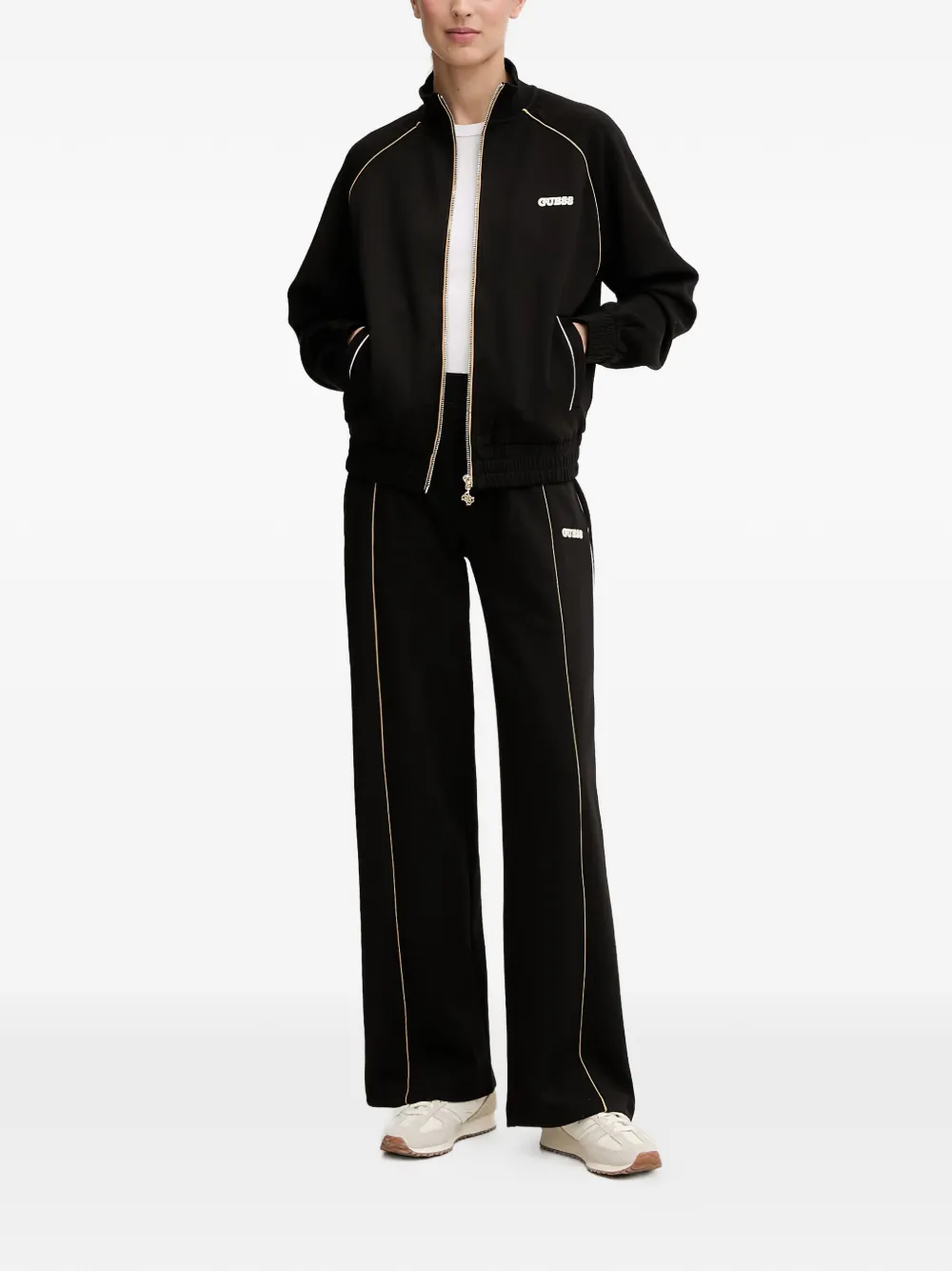 GUESS USA Trainingsbroek met zijstreep Zwart