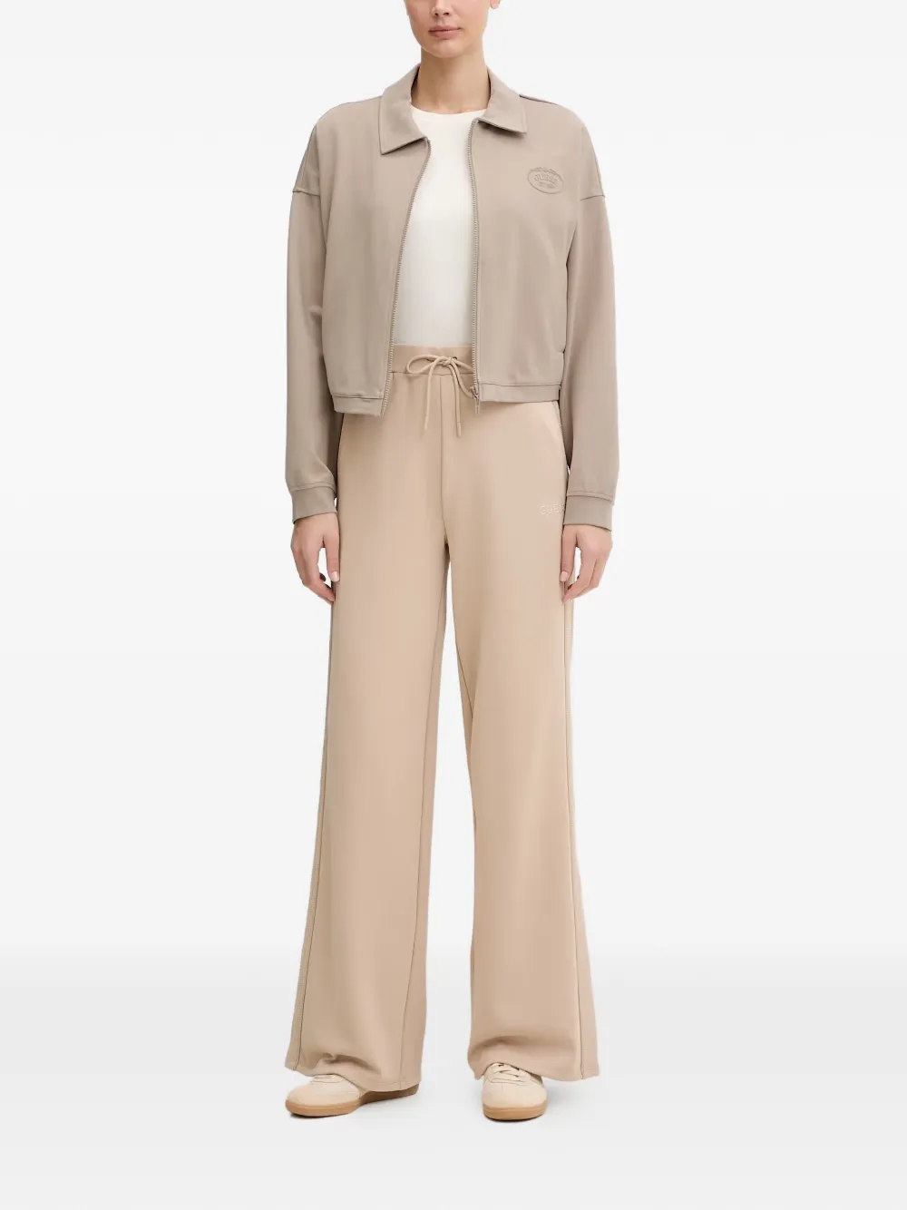 GUESS USA Cropped jack met rits Beige