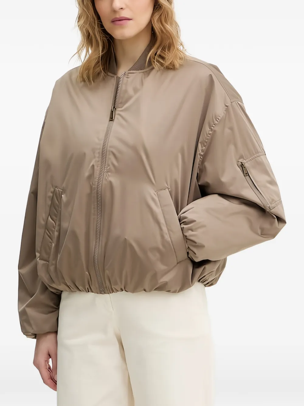GUESS USA zipped bomber jacket - Brown