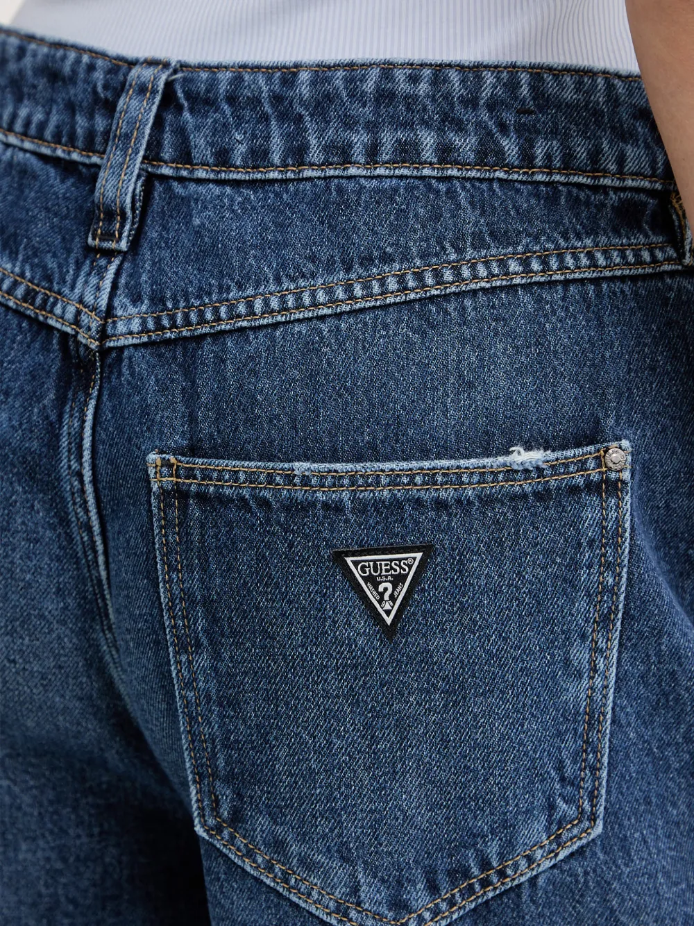 GUESS USA Bellagio jeans met wijde pijpen Blauw