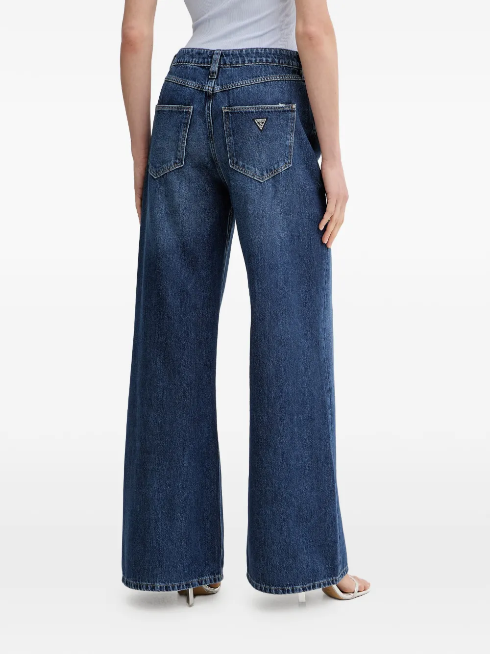 GUESS USA Bellagio jeans met wijde pijpen Blauw