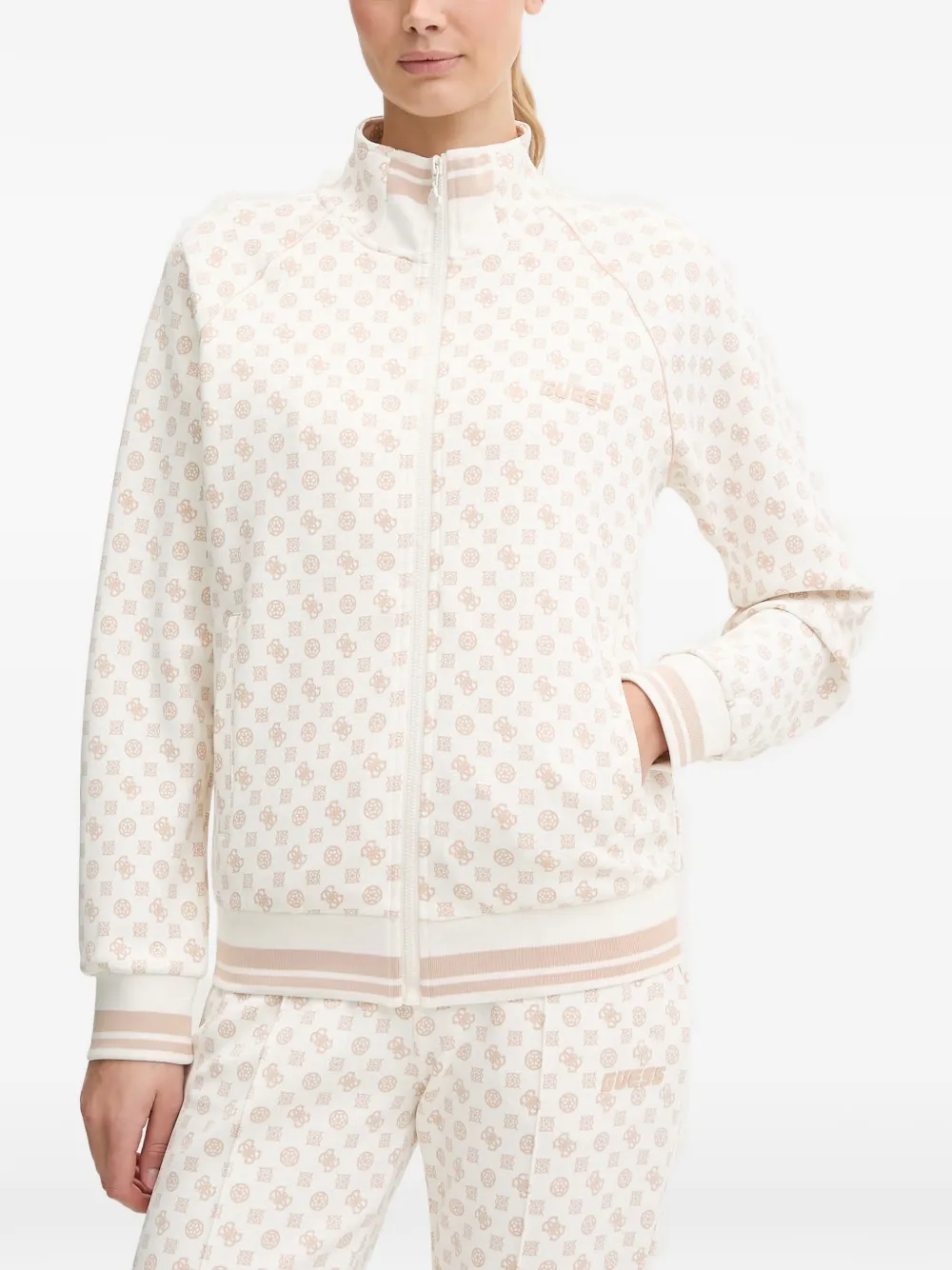 GUESS USA monogram zip top - Toni neutri