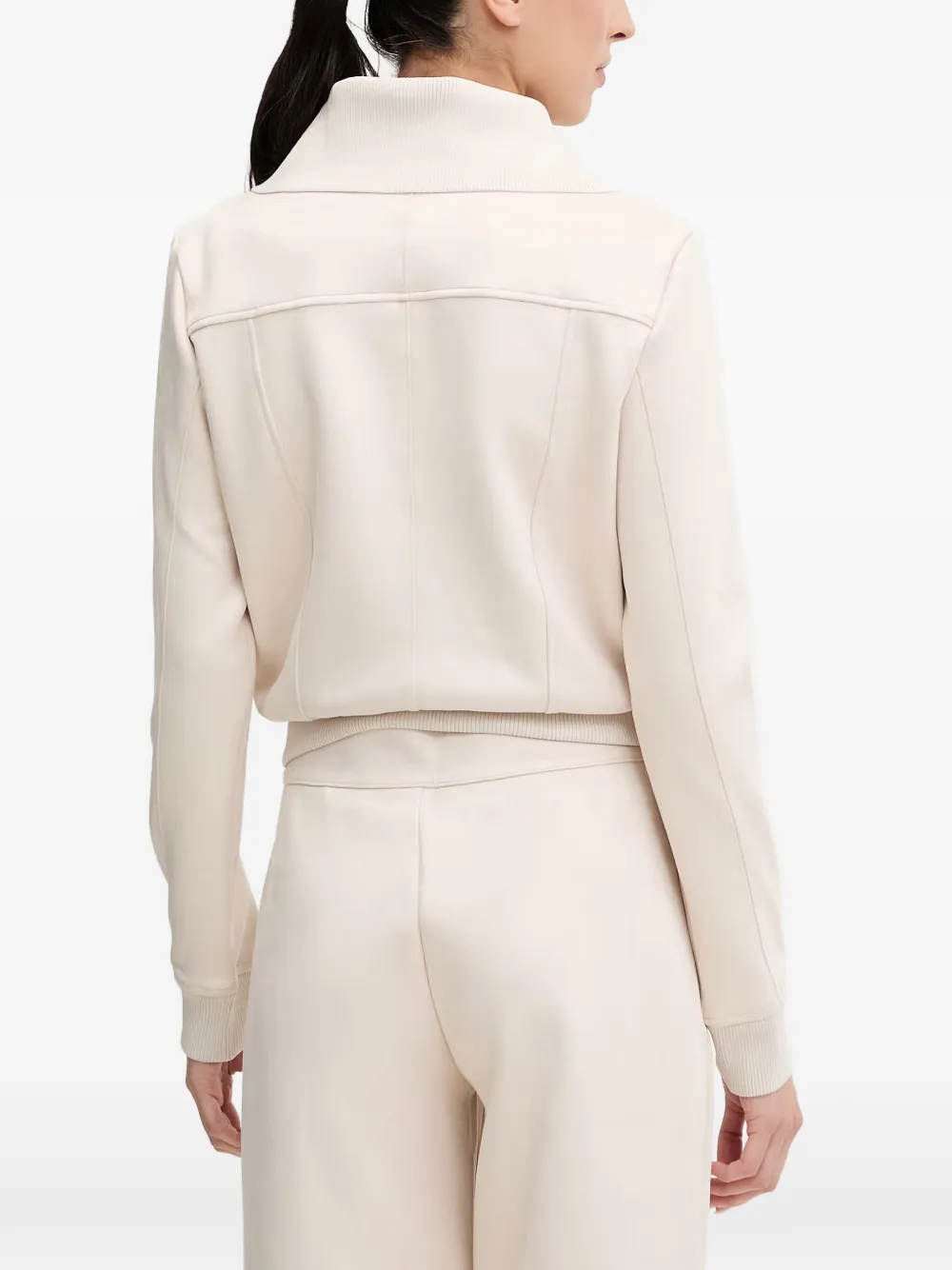 GUESS USA Jack met geribbelde kraag en rits Beige