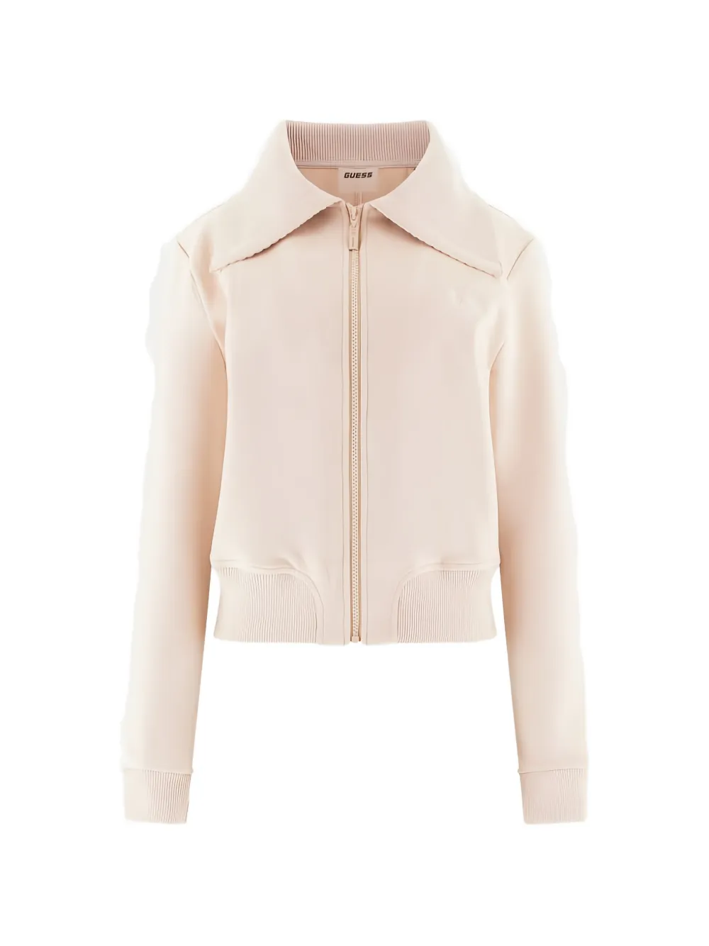 GUESS USA Jack met geribbelde kraag en rits Beige