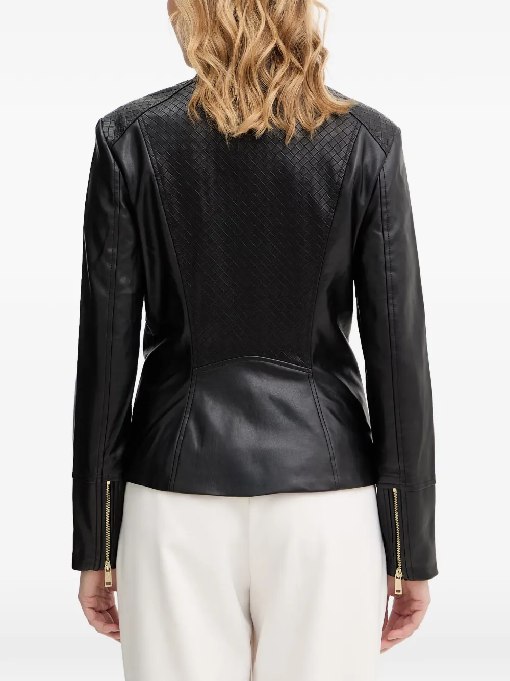 GUESS USA Jack met geweven vlak Zwart