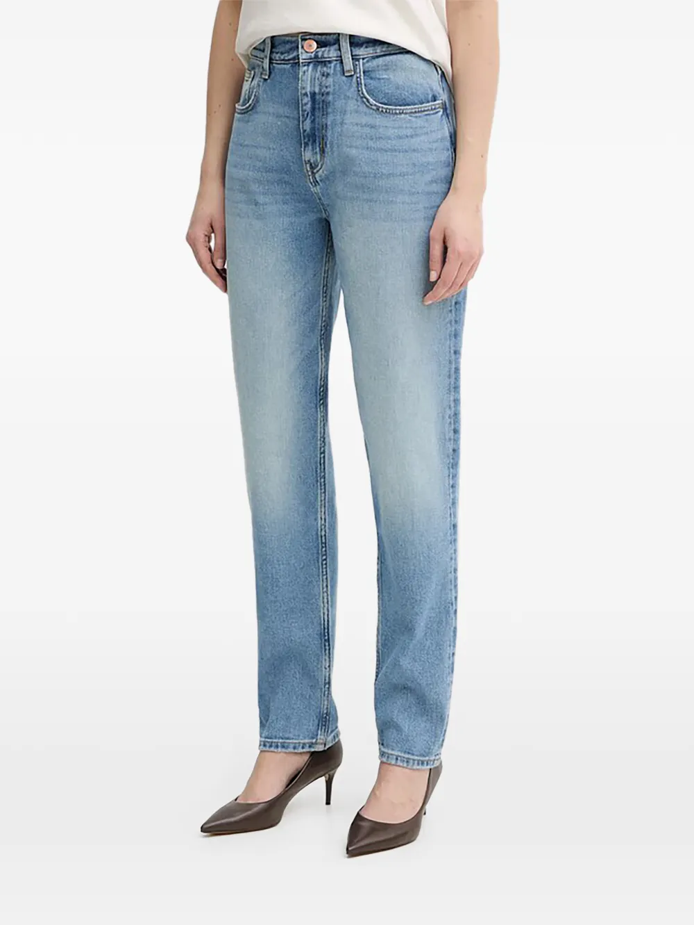 GUESS USA logo-plaque jeans - Blu