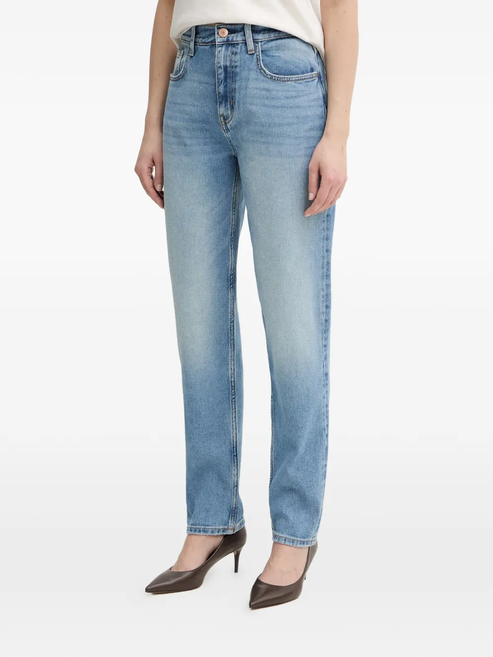 GUESS USA logo-plaque jeans - Blu