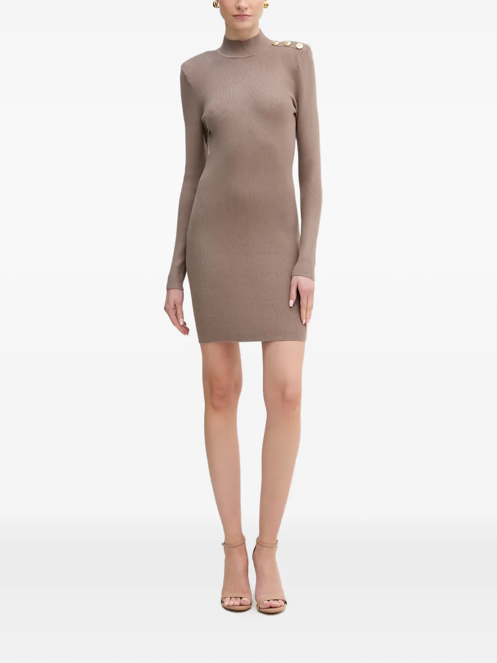 GUESS USA Alyssia mock-neck mini dress - Toni neutri