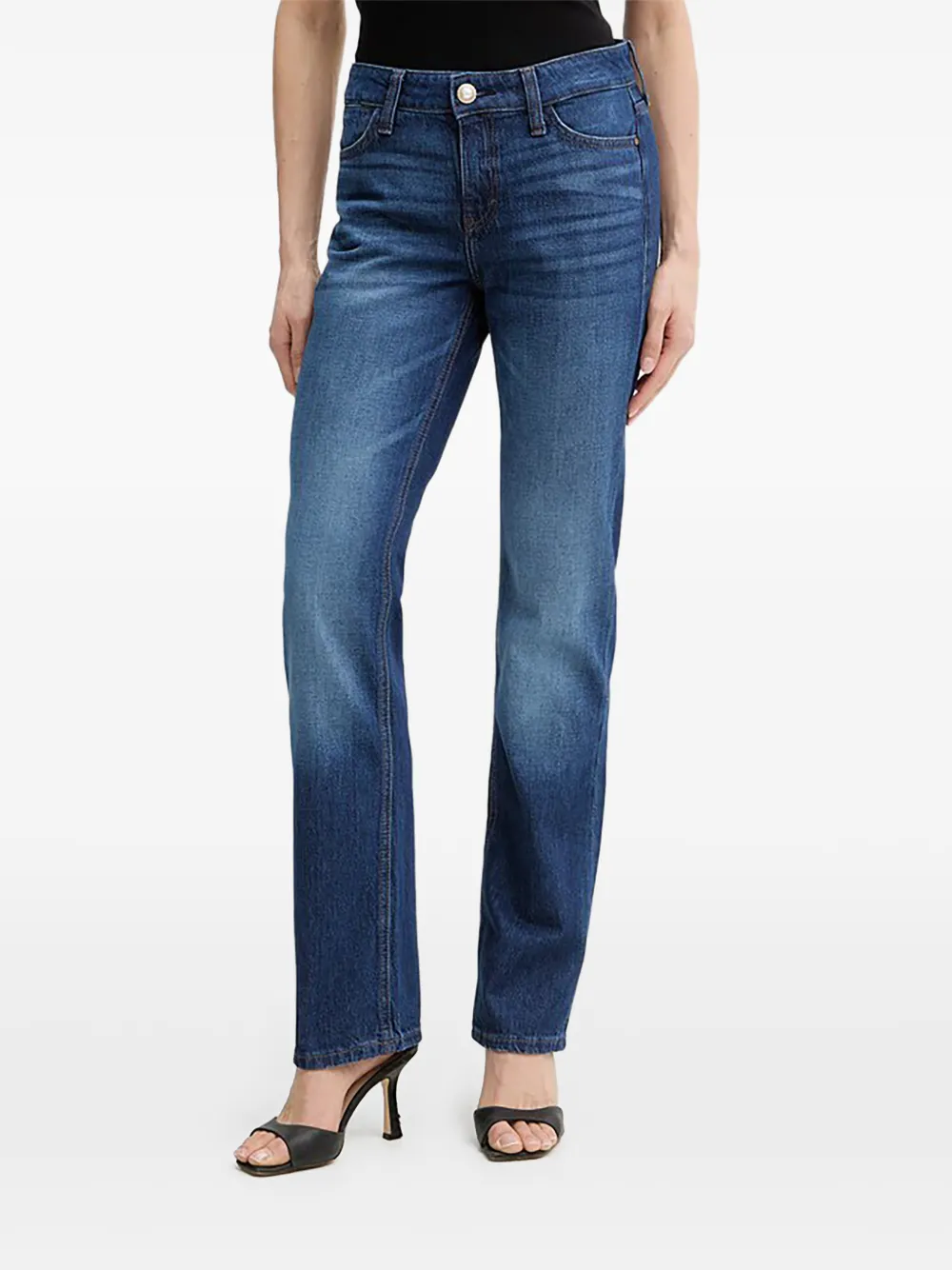 GUESS USA logo patch jeans - Blu