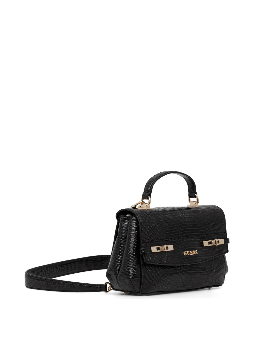 GUESS USA Melinda schoudertas met ketting Zwart