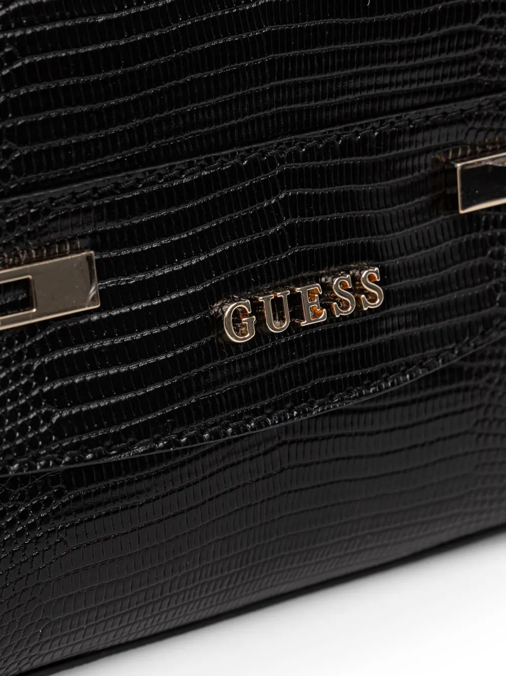 GUESS USA Melinda schoudertas met ketting Zwart