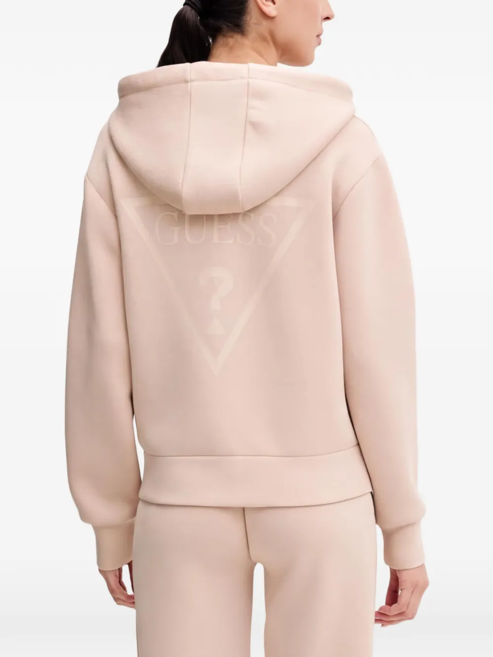GUESS USA Hoodie met rits Roze