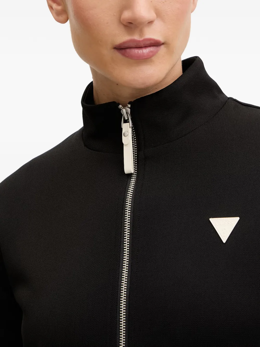 GUESS USA Marlene zip-up sweatshirt Zwart