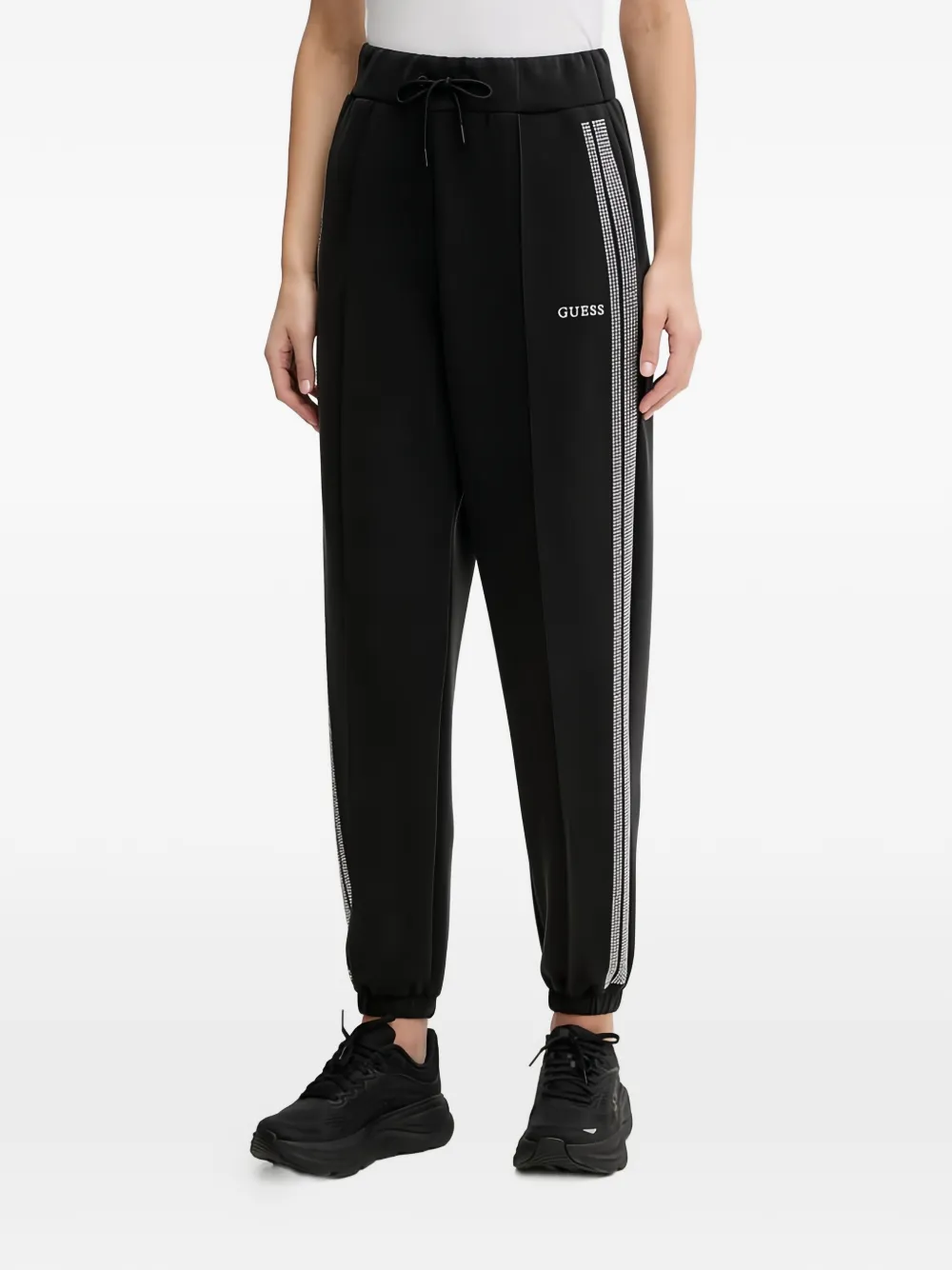 GUESS USA Berthe elasticated-waistband track pants - Nero