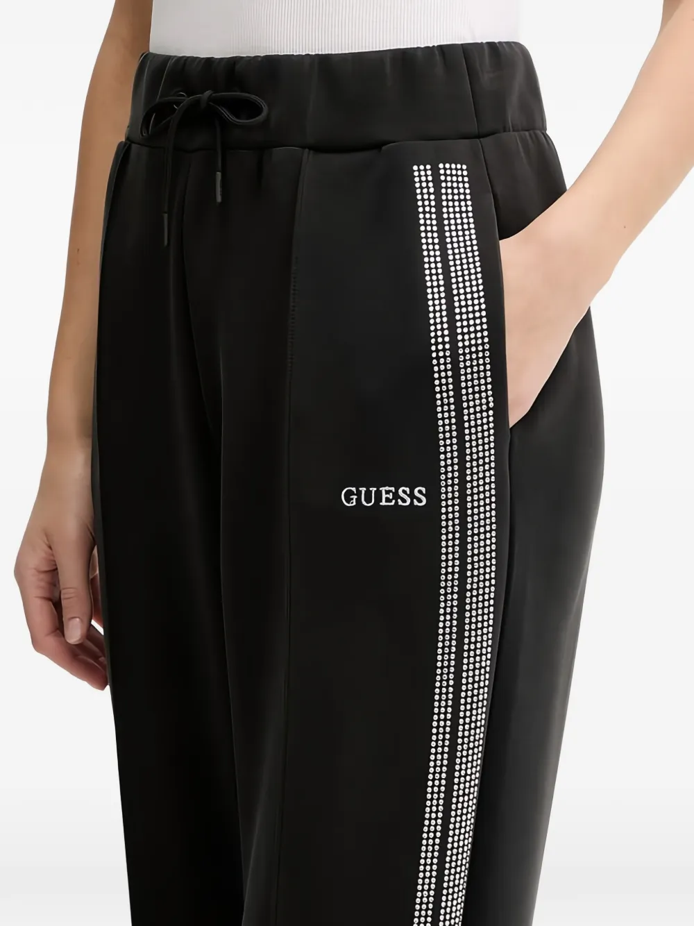 GUESS USA Berthe trainingsbroek met elastische tailleband Zwart