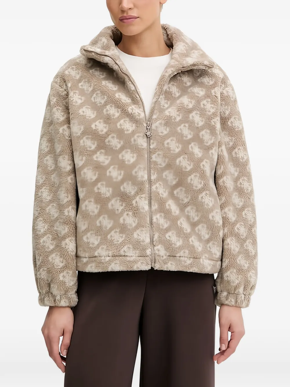 Guess Usa Louise Jacket In Brown