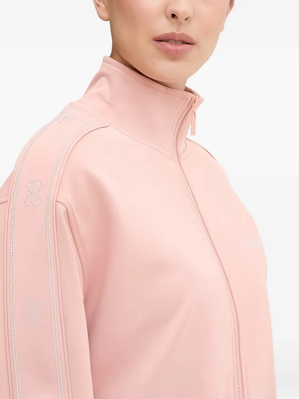 GUESS USA Octavia Zip Sweatshirt | Pink | FARFETCH JO