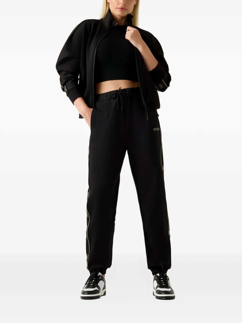 GUESS USA Octavia sweater met rits Roze