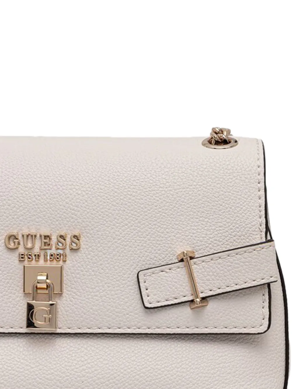 GUESS USA Yesba schouderband met kettingband Beige
