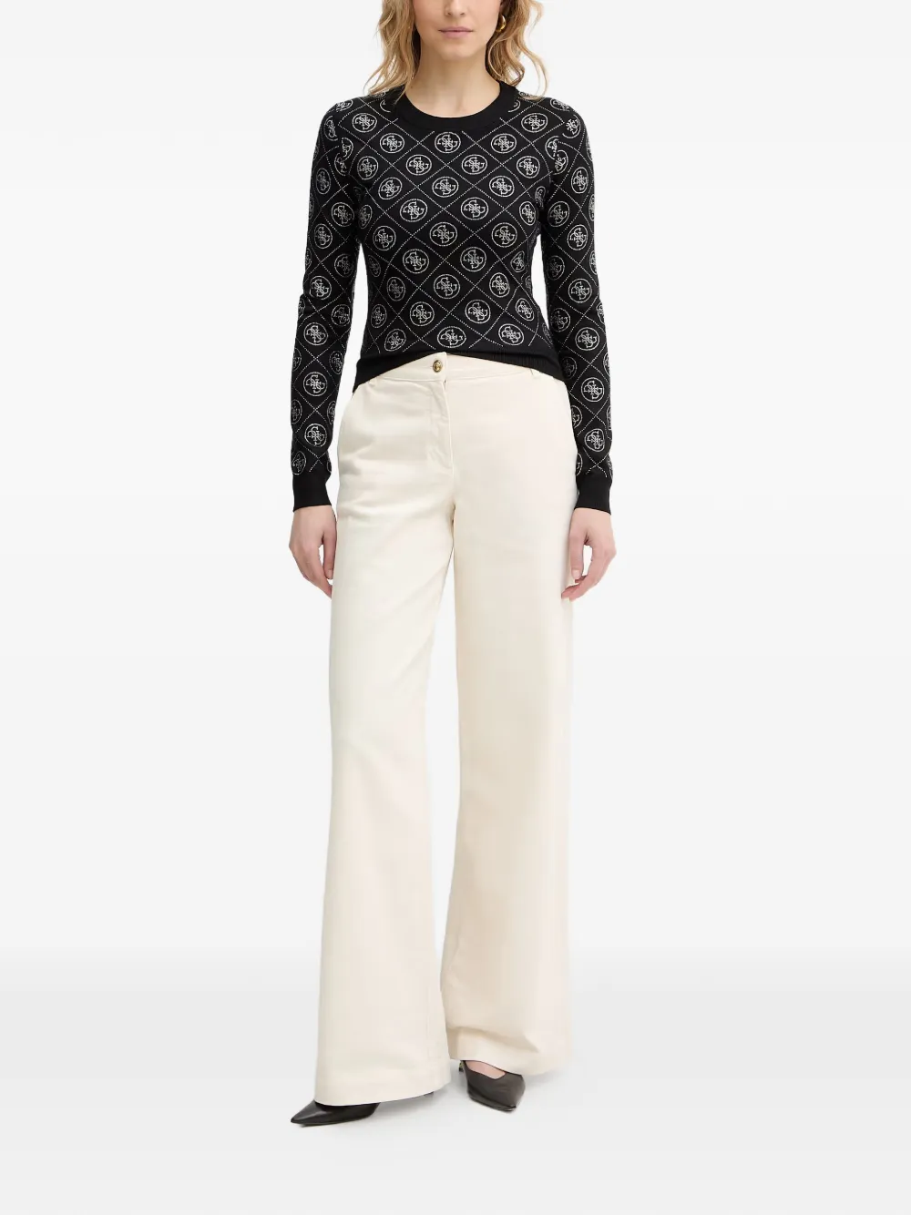 GUESS USA Trui met ronde hals Zwart