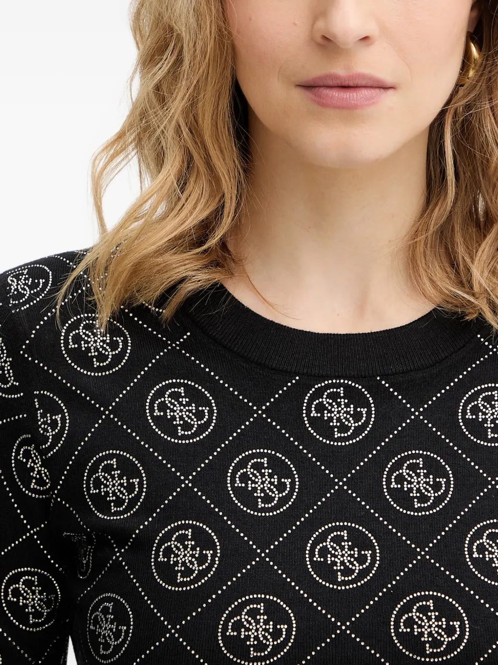 GUESS USA Trui met ronde hals Zwart