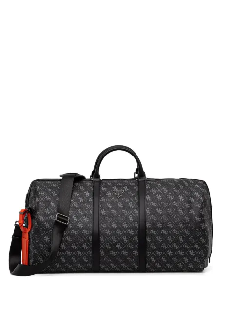 GUESS USA monogram-print logo-plaque holdall