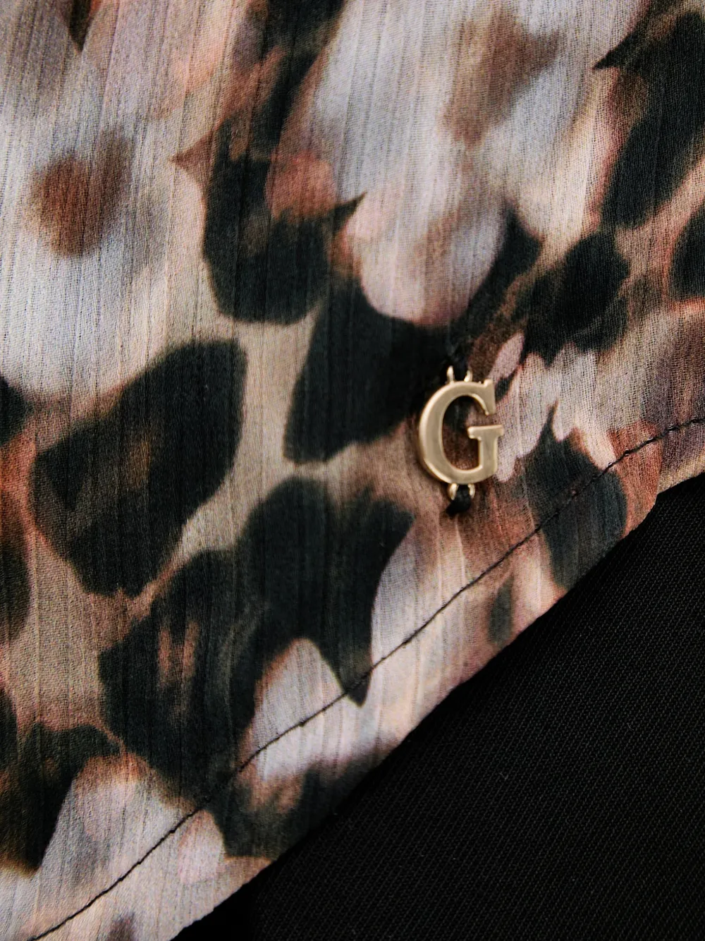GUESS USA Shirt met knopen Beige