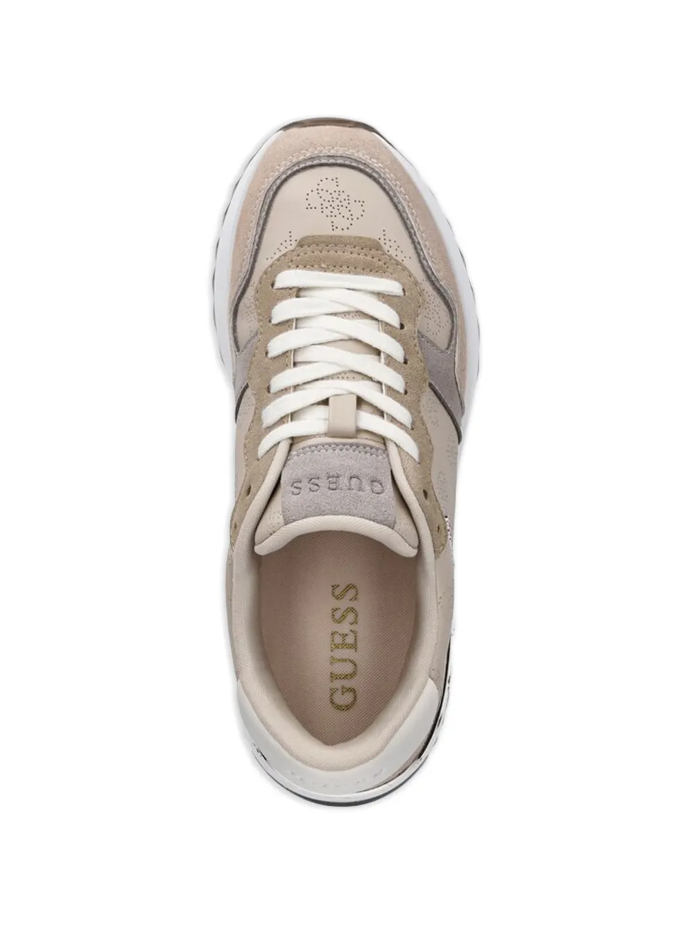 GUESS USA perforated sneakers Beige