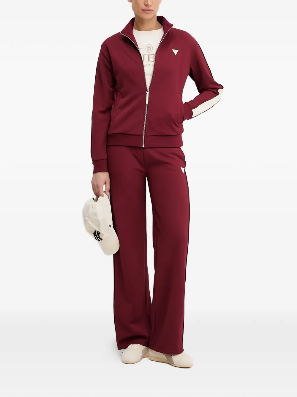 GUESS USA Marlene sweater met rits Rood