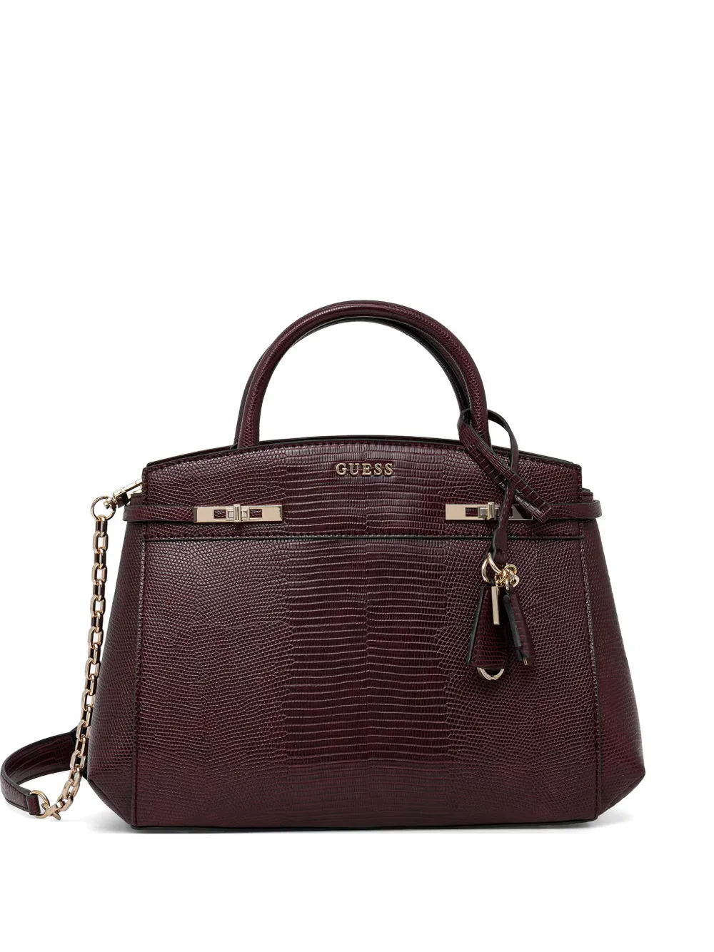 GUESS USA Melinda lizard-effect tote bag - Rosso